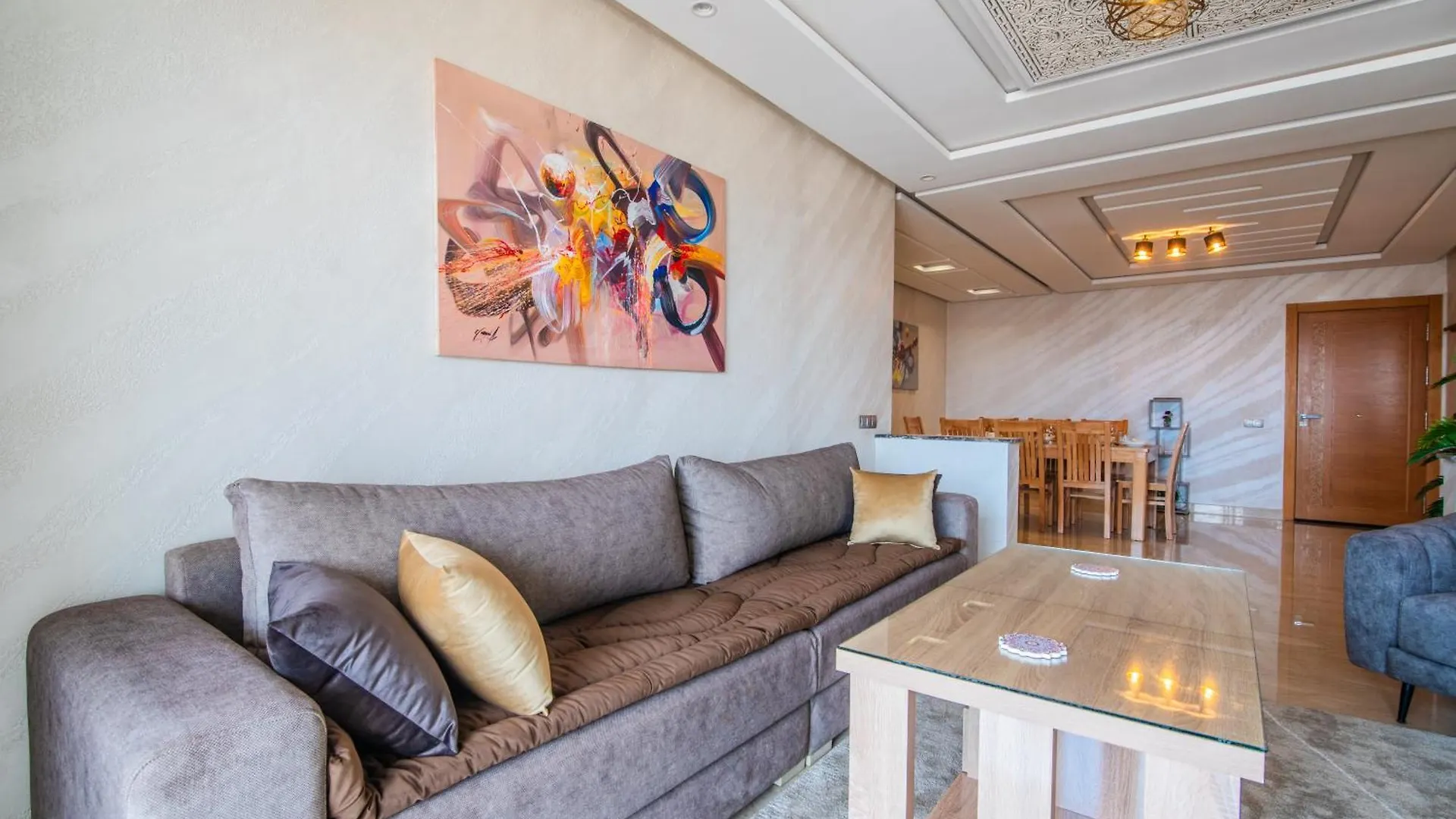 New Luxury Apartment 130Sqm With Seaview Wifi Unlimited With Optical Fiber Agadir